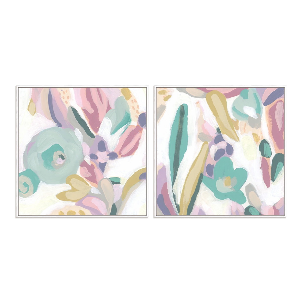 Floral Rapport I and II Wall Art