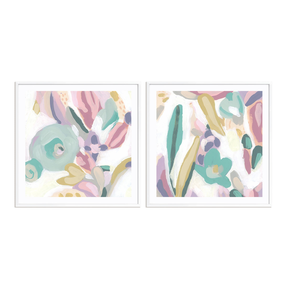 Floral Rapport I and II Wall Art