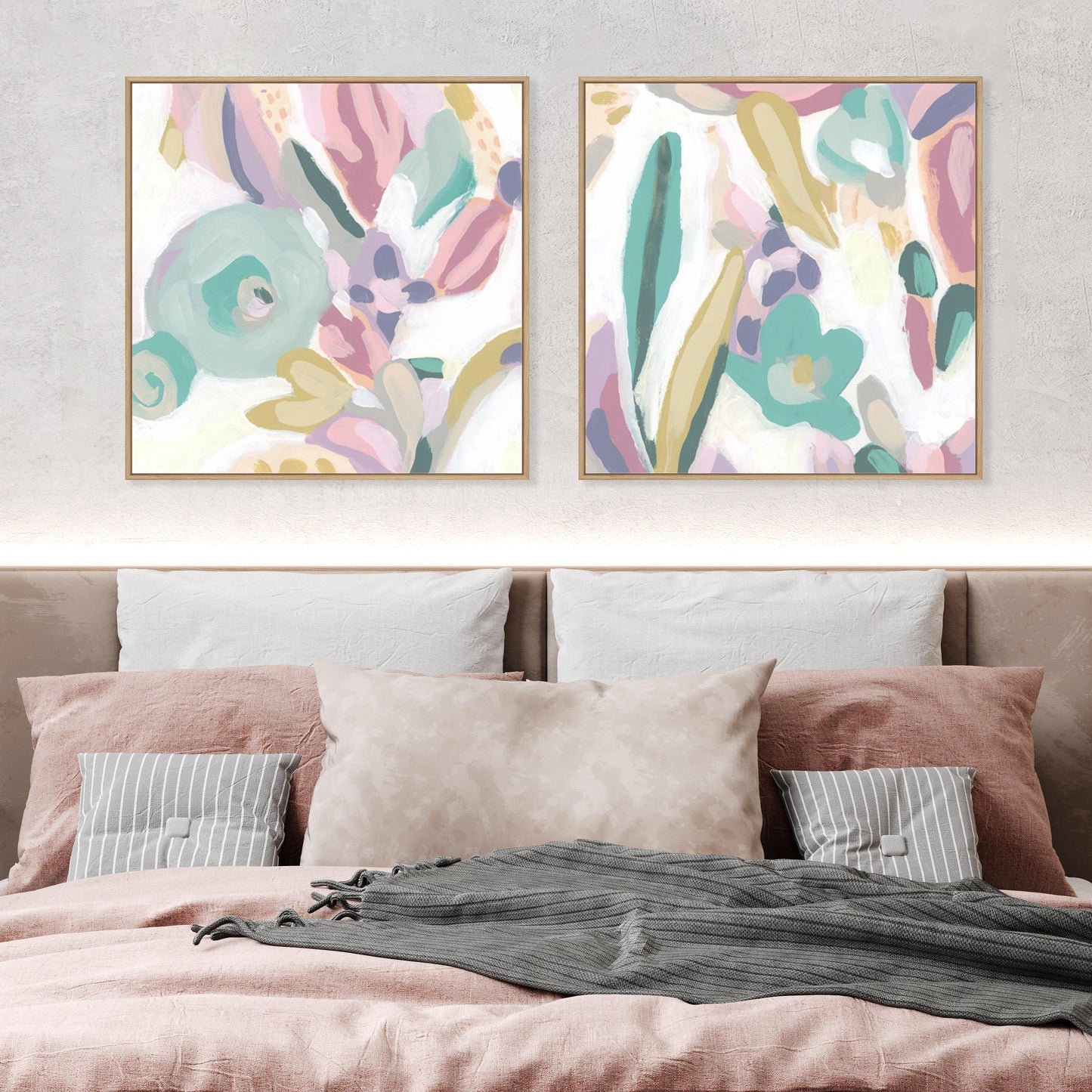 Floral Rapport I and II Wall Art