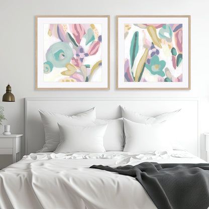 Floral Rapport I and II Wall Art