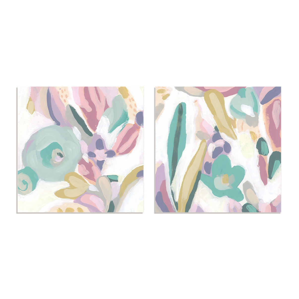 Floral Rapport I and II Wall Art