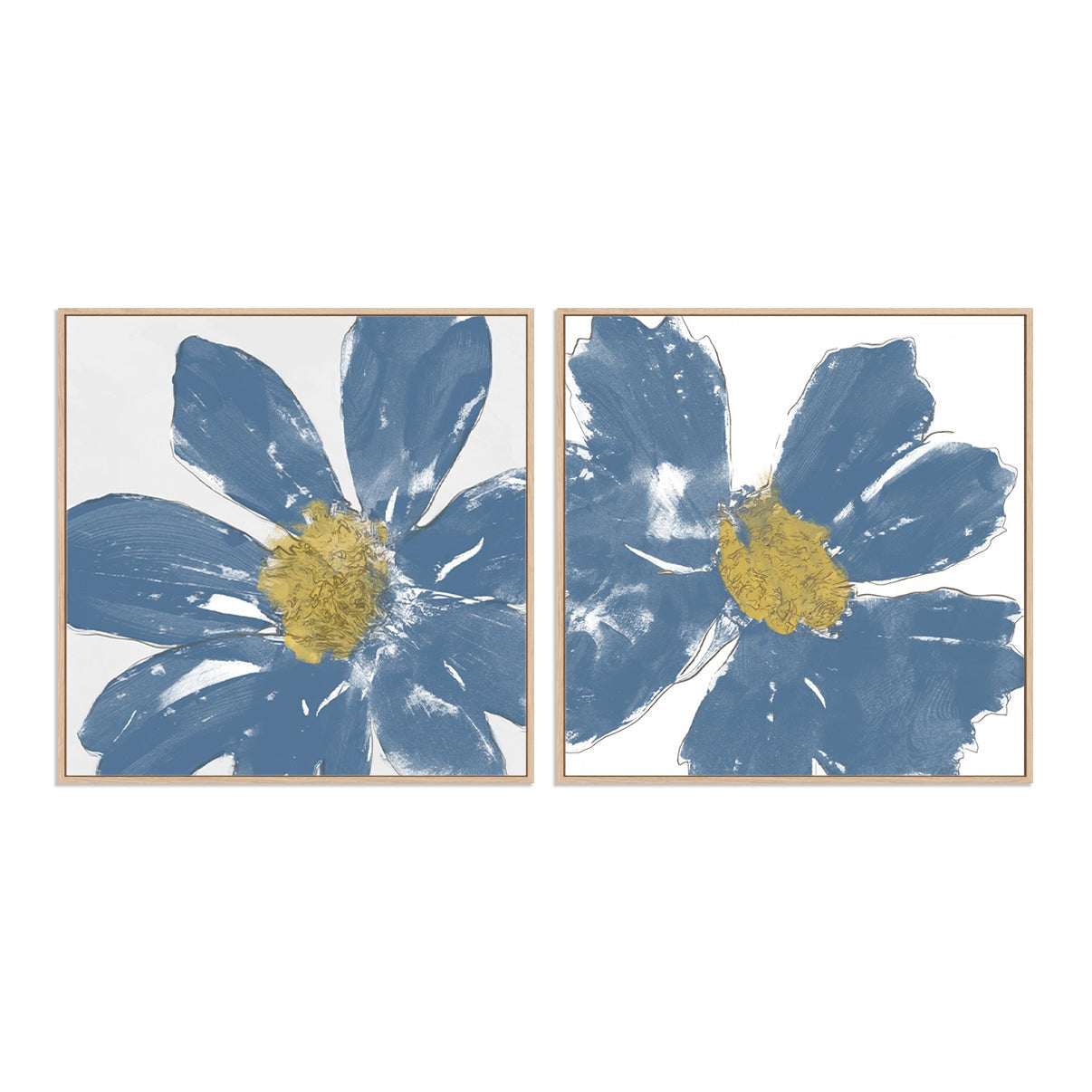 A Blue Greeting I and II Wall Art