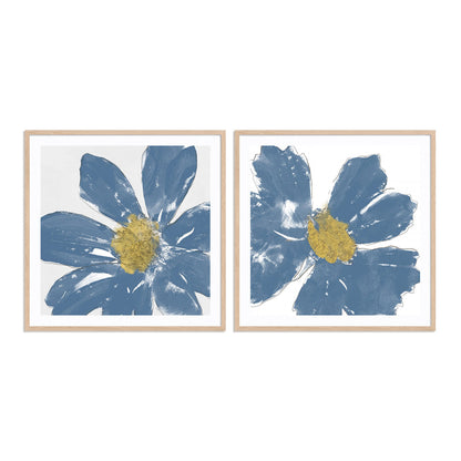 A Blue Greeting I and II Wall Art