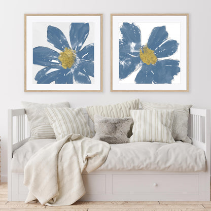 A Blue Greeting I and II Wall Art