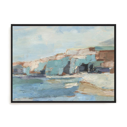 Turquoise Cliff Wall II Wall Art