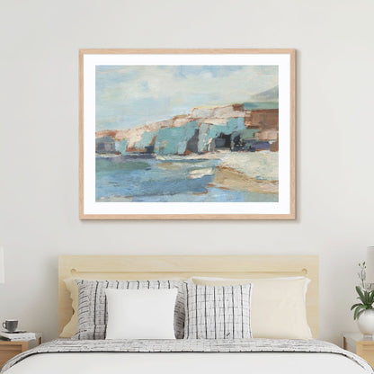 Turquoise Cliff Wall II Wall Art