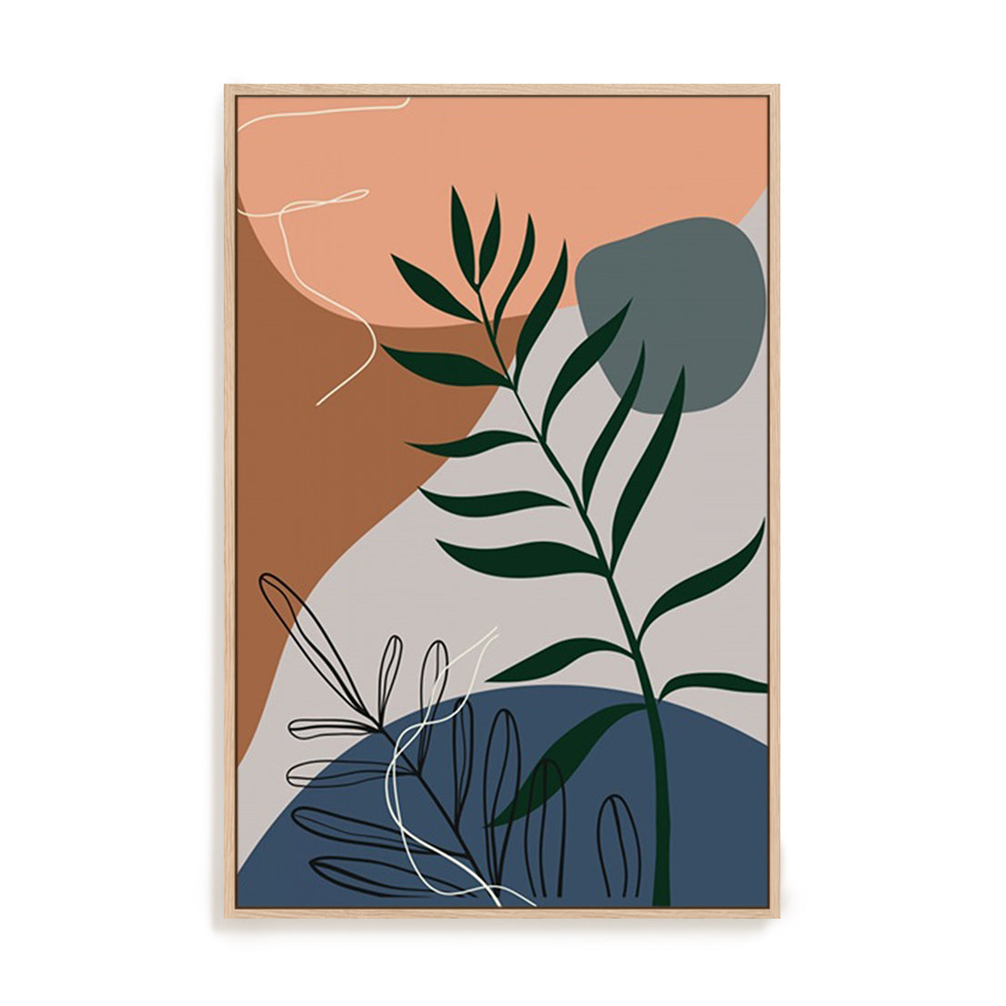 Boho Leaves I Wall Art