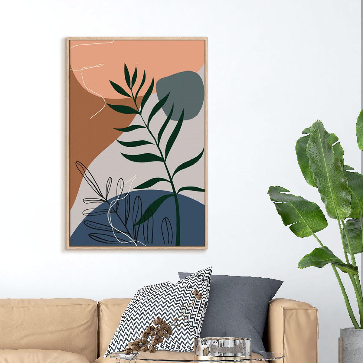 Boho Leaves I Wall Art