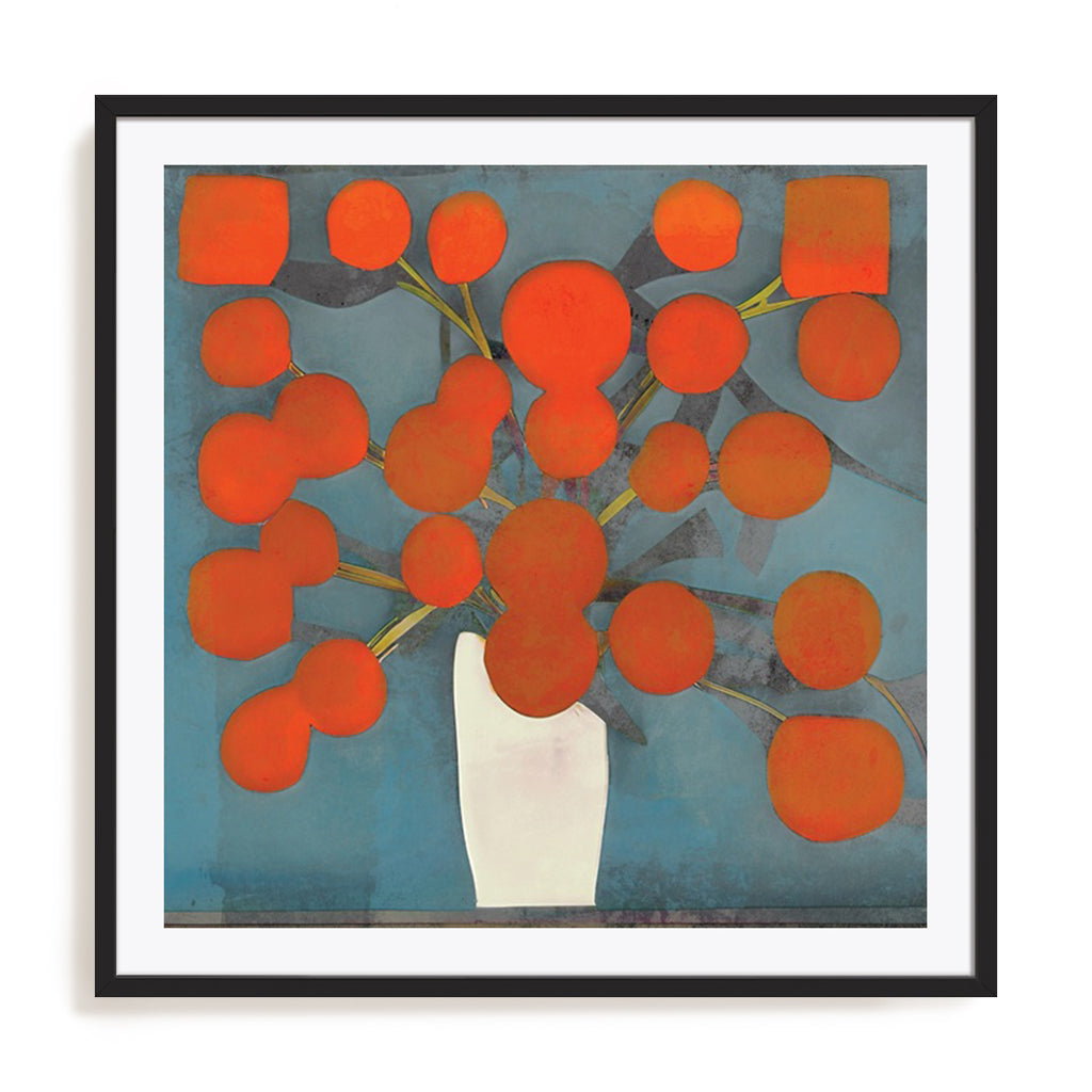 Abstract Orange Flowers