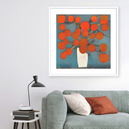 Abstract Orange Flowers