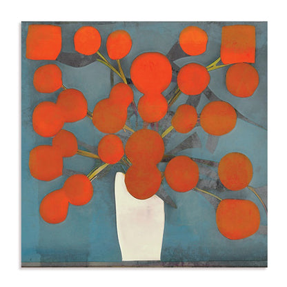 Abstract Orange Flowers