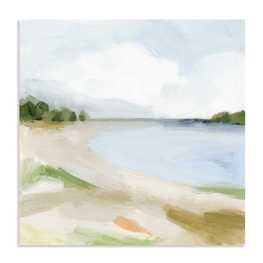 Blissful Bay in Oil I Wall Art