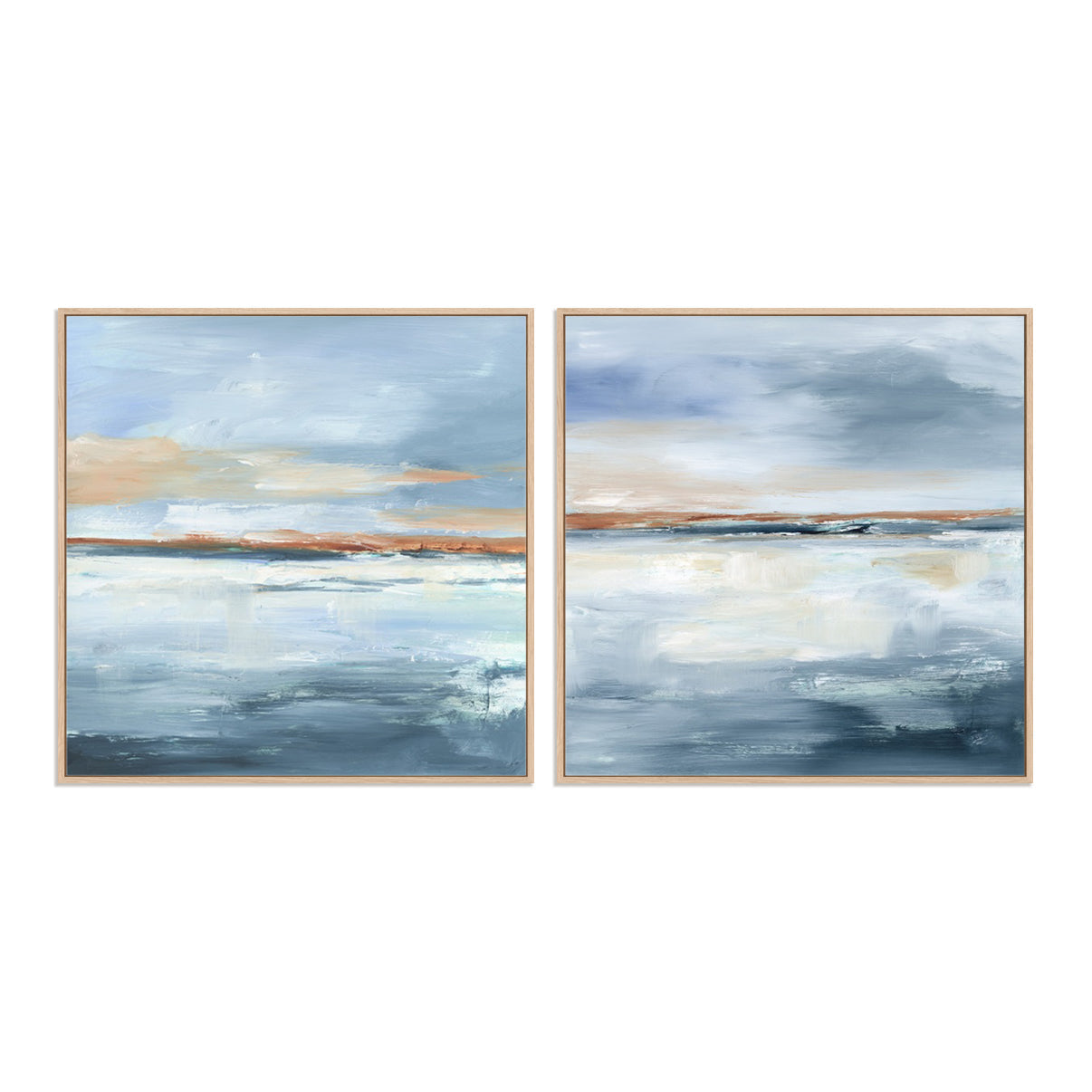 Sundown Horizon I and II Wall Art