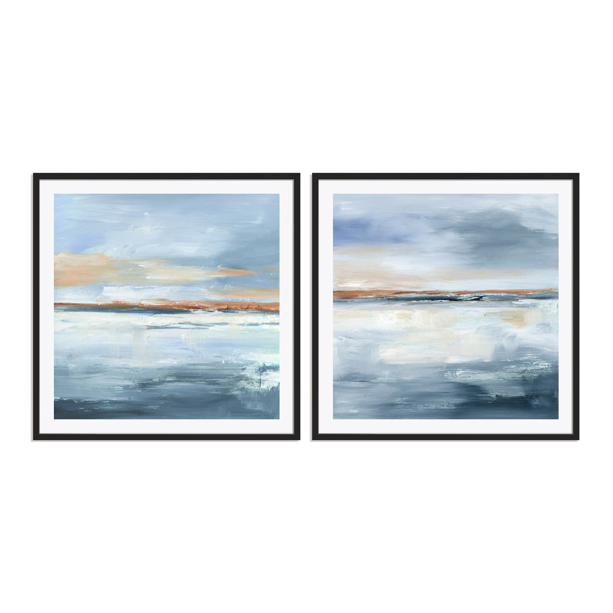 Sundown Horizon I and II Wall Art