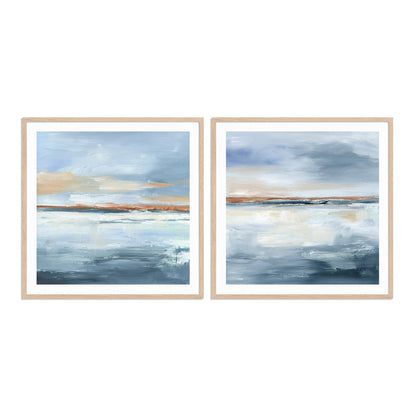 Sundown Horizon I and II Wall Art