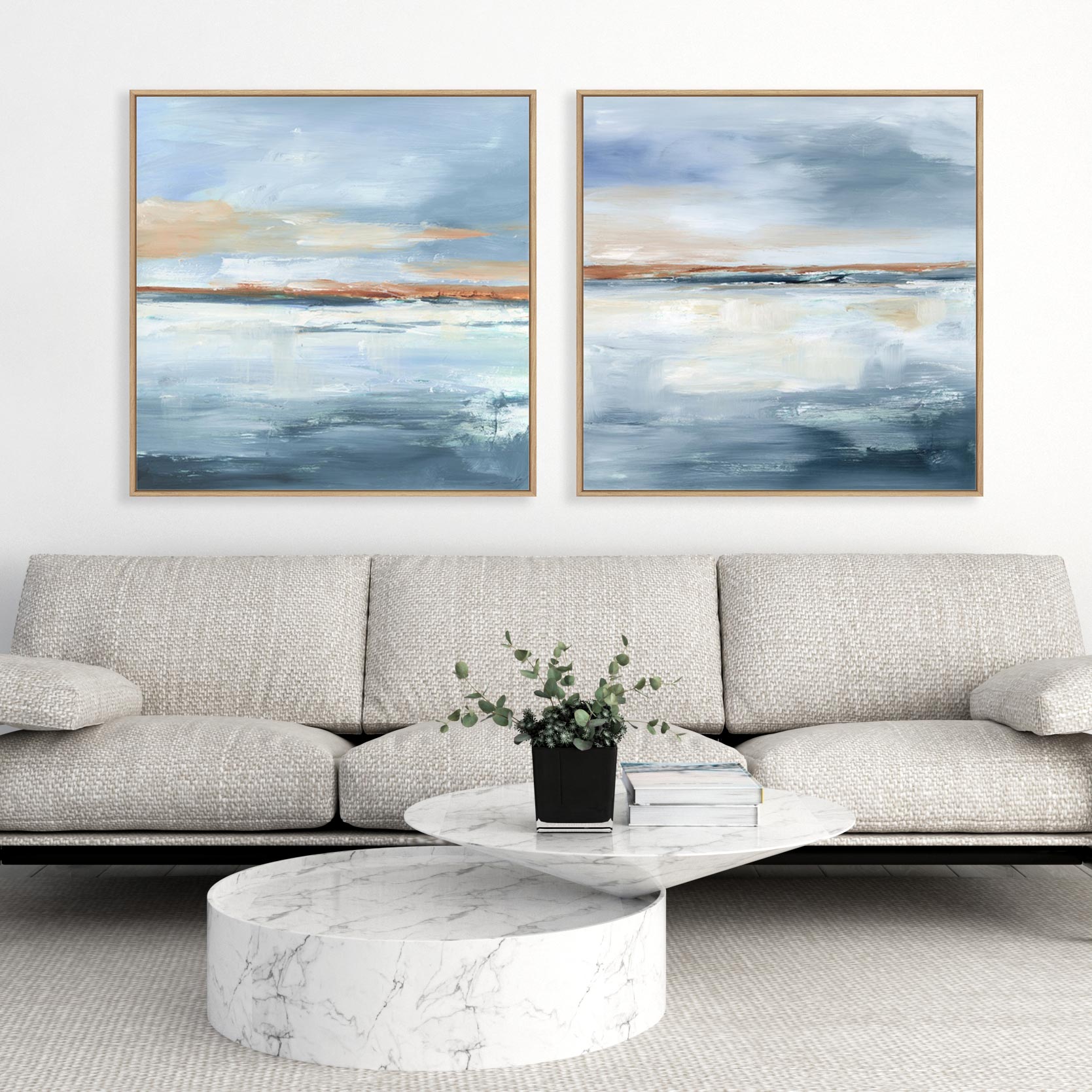 Sundown Horizon I and II Wall Art