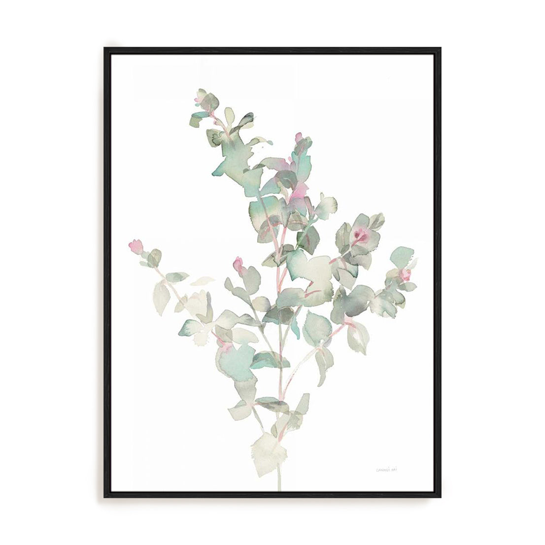 Eucalyptus II White Wall Art