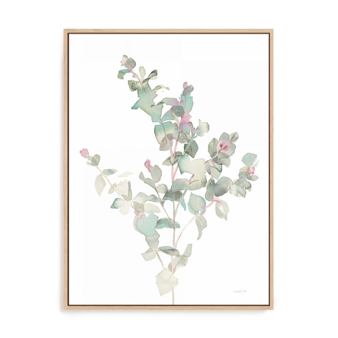 Eucalyptus II White Wall Art