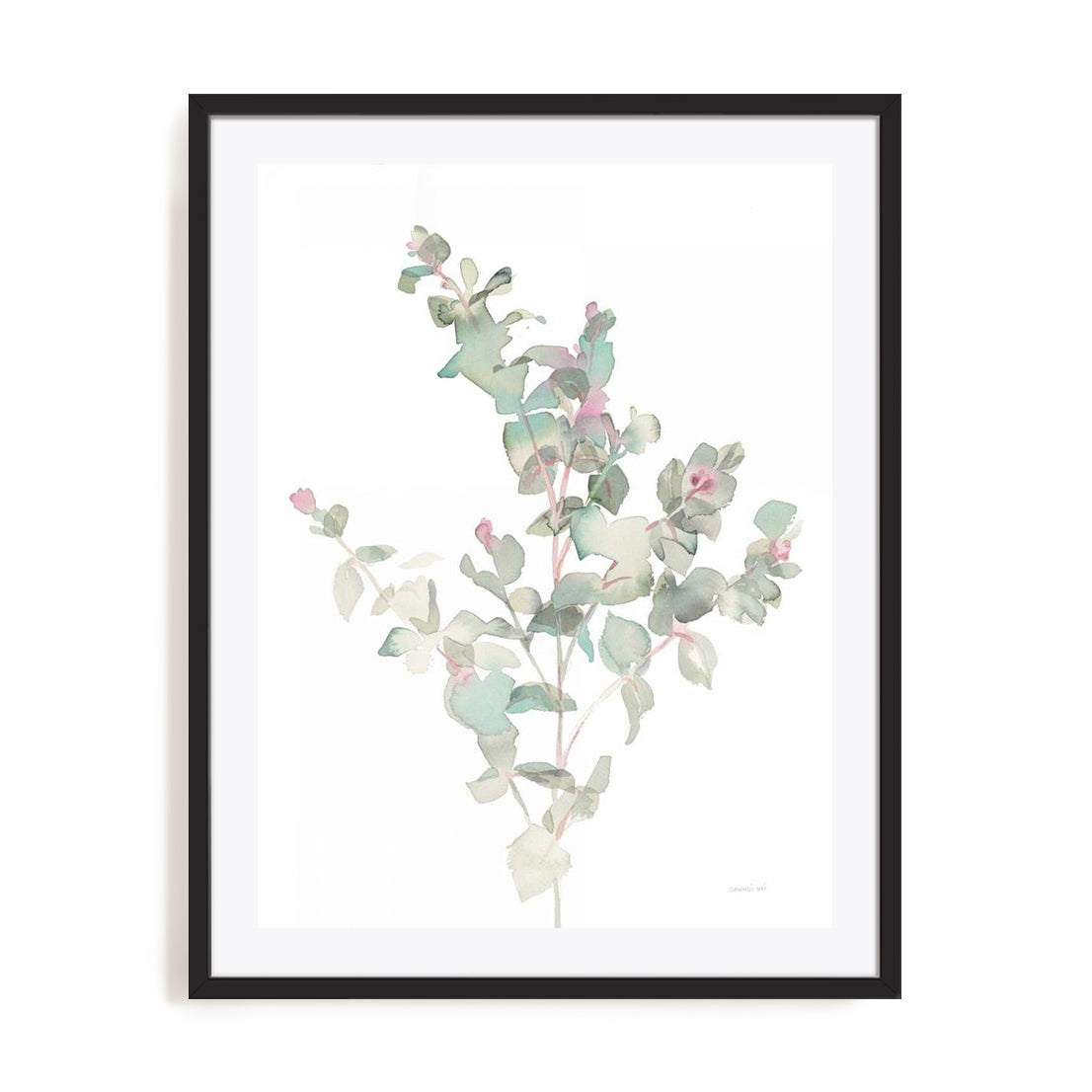 Eucalyptus II White Wall Art