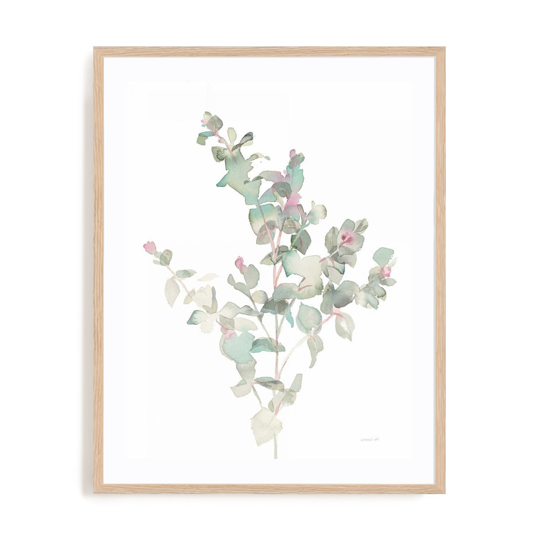 Eucalyptus II White Wall Art