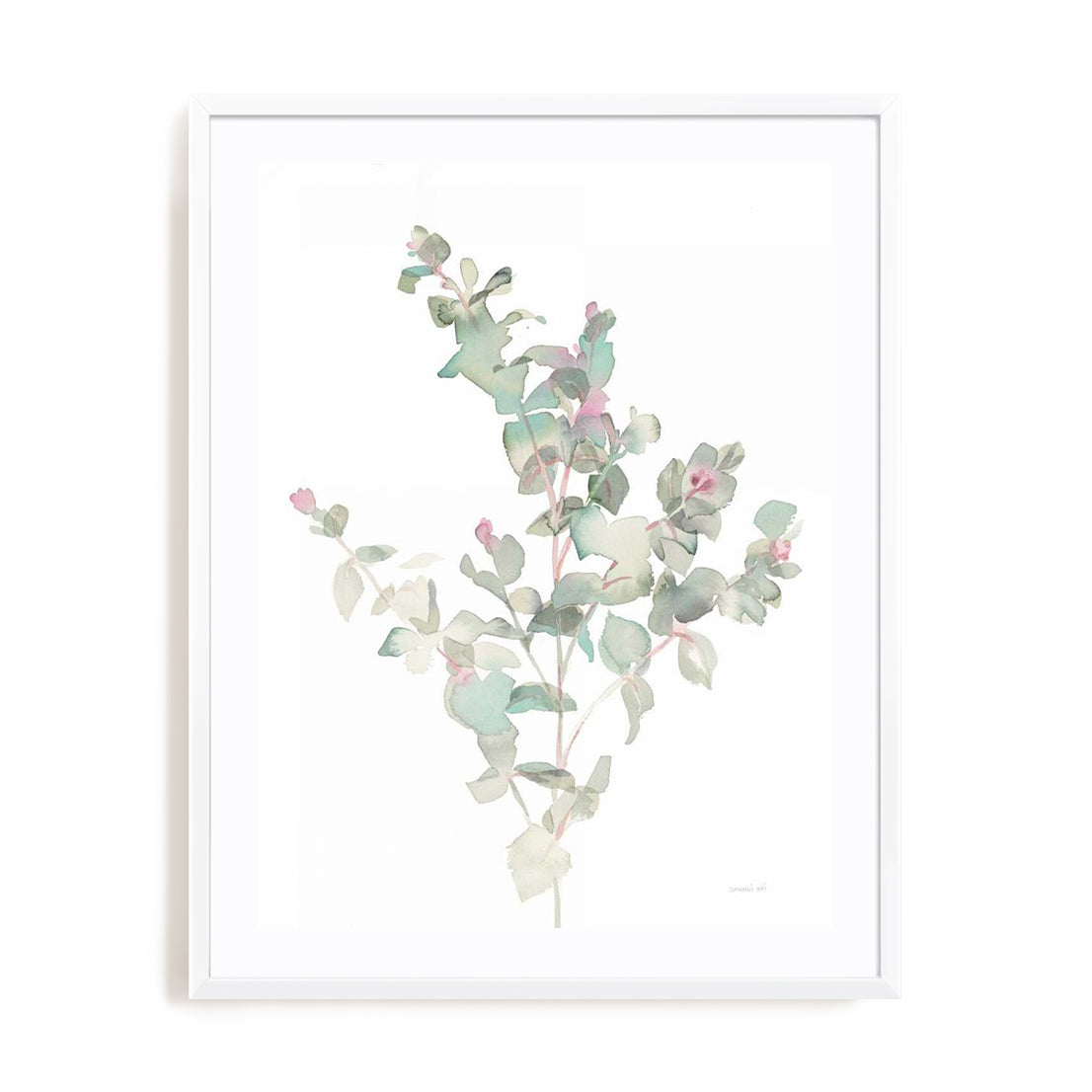 Eucalyptus II White Wall Art