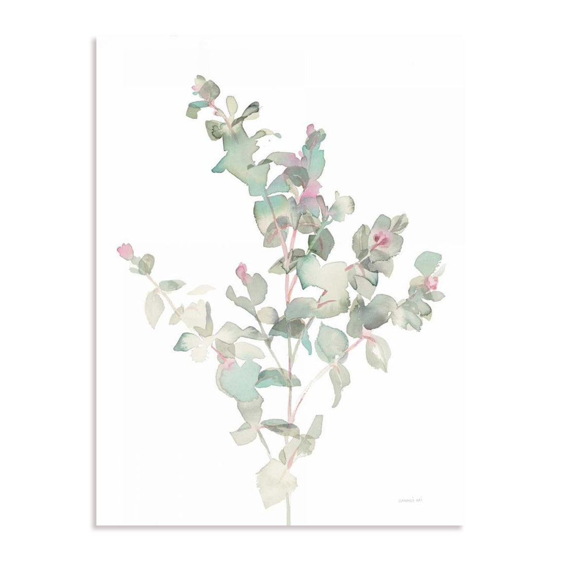 Eucalyptus II White Wall Art