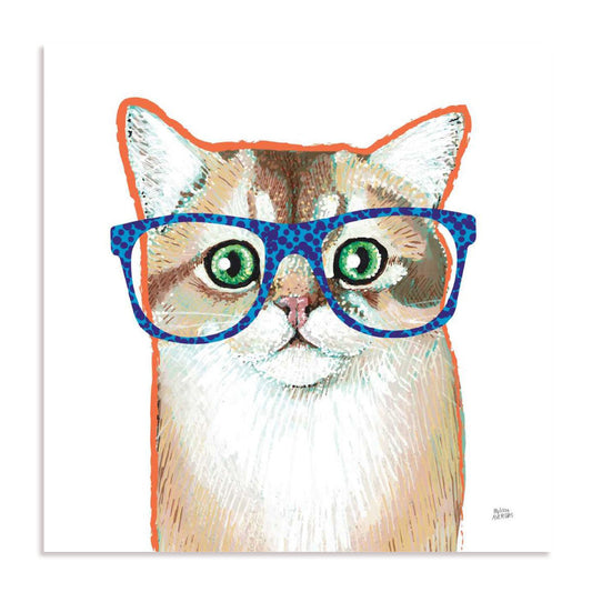 Bespectacled Cat Wall Art