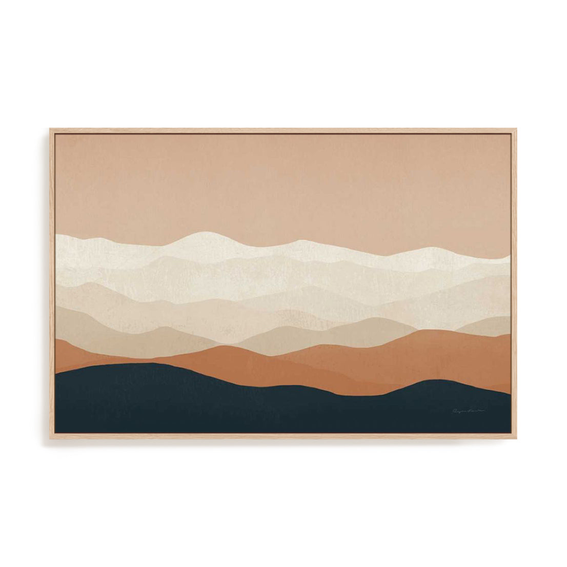 Mojave Mountains Crop Wall Art