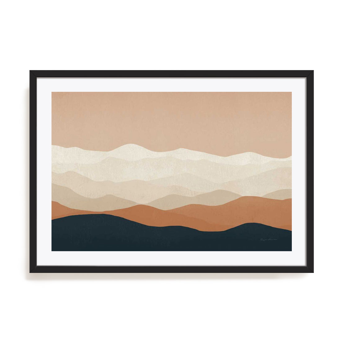 Mojave Mountains Crop Wall Art