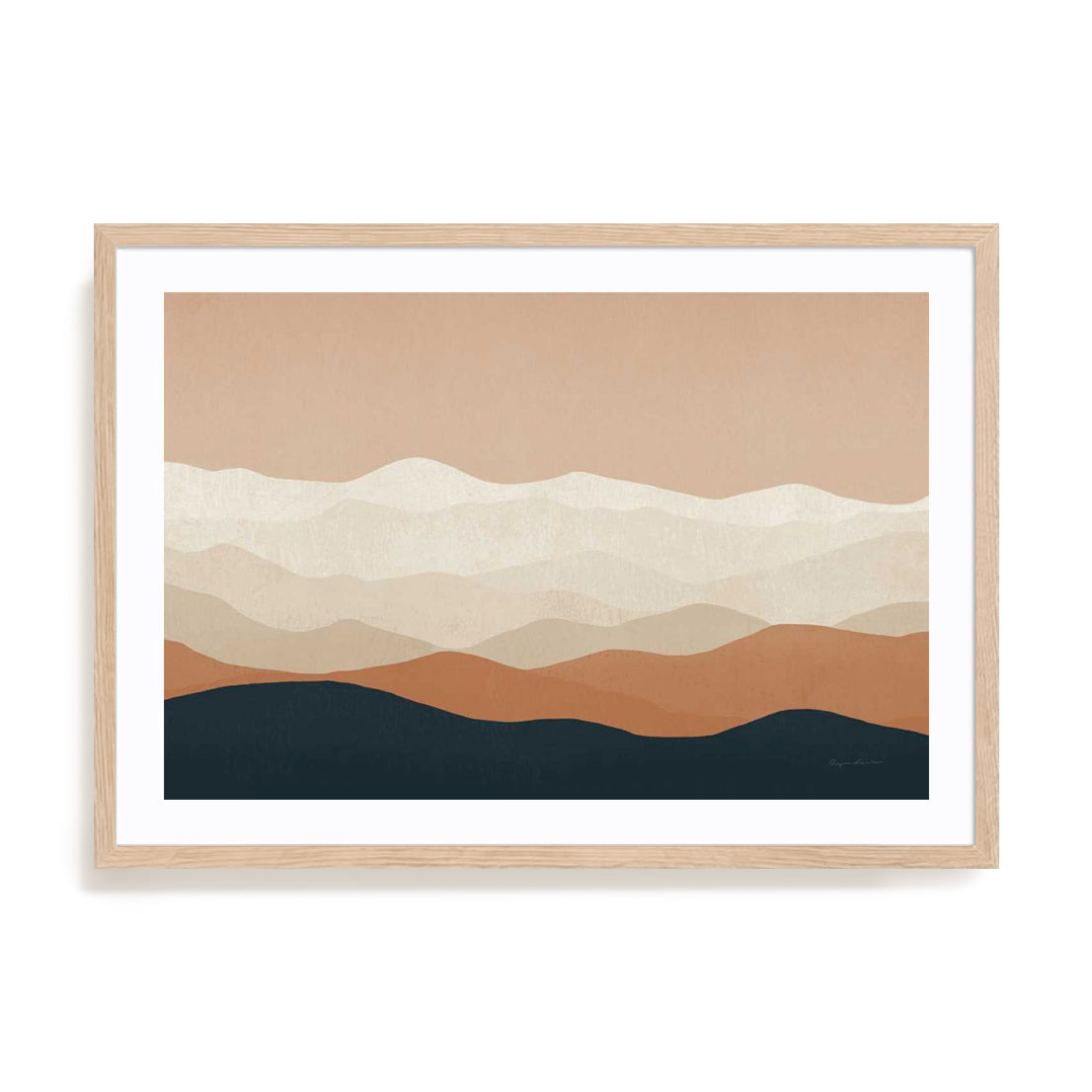 Mojave Mountains Crop Wall Art