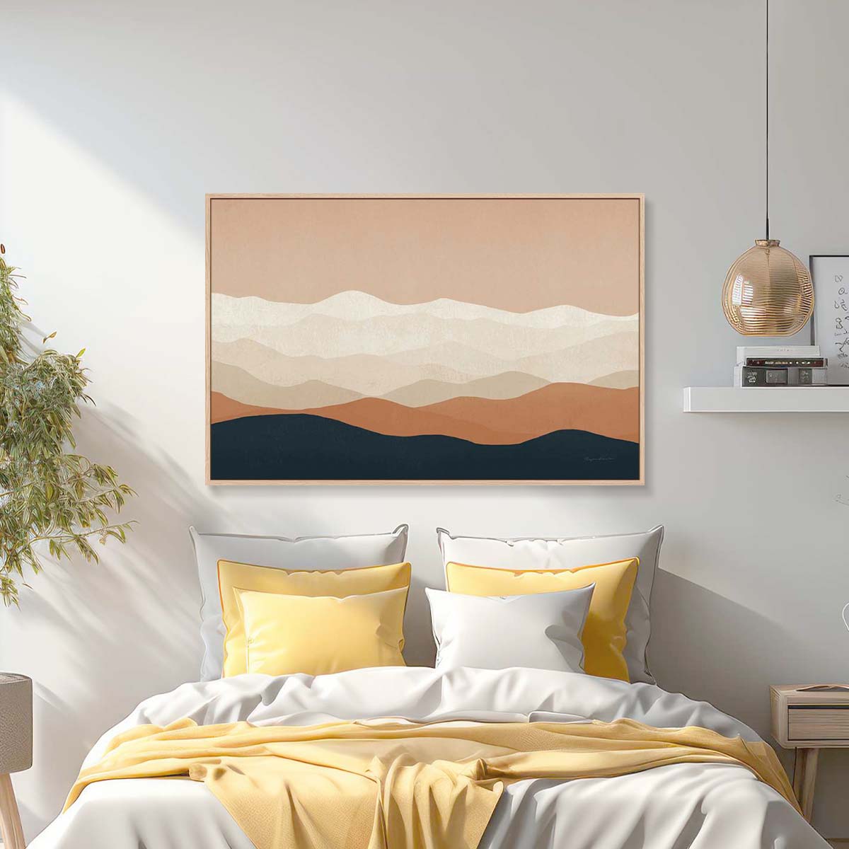 Mojave Mountains Crop Wall Art