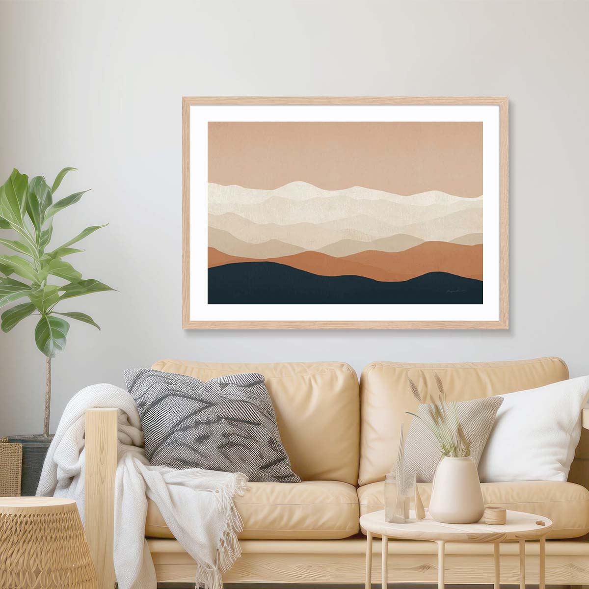 Mojave Mountains Crop Wall Art