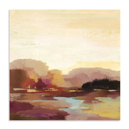 Maroon Landscape Wall Art