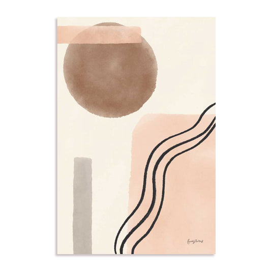 Geo Abstract II Neutral Pink Wall Art