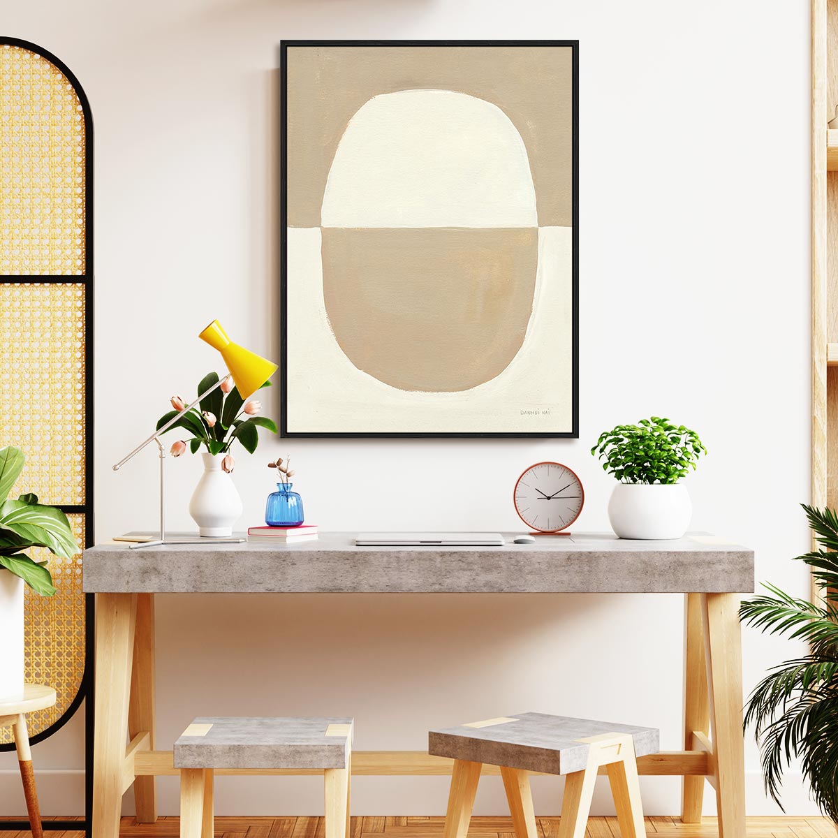 Encapsulate II Tan Wall Art