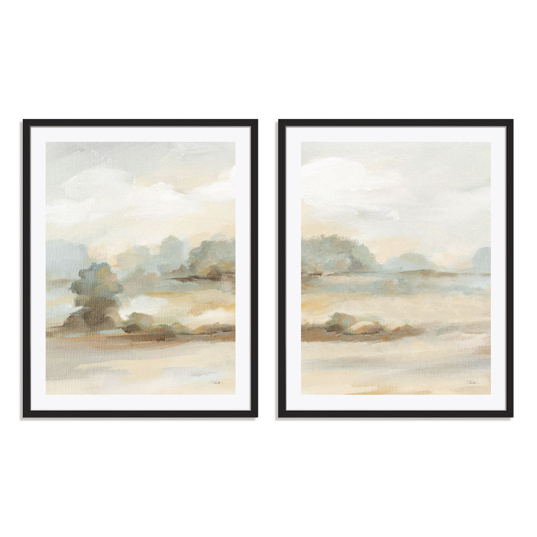 The Old Farm Landscape II and III Wall Art