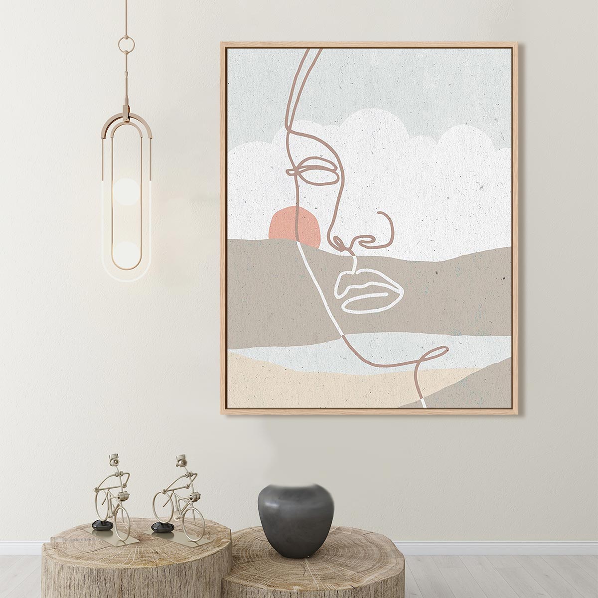 Mykonos II Neutral Wall Art