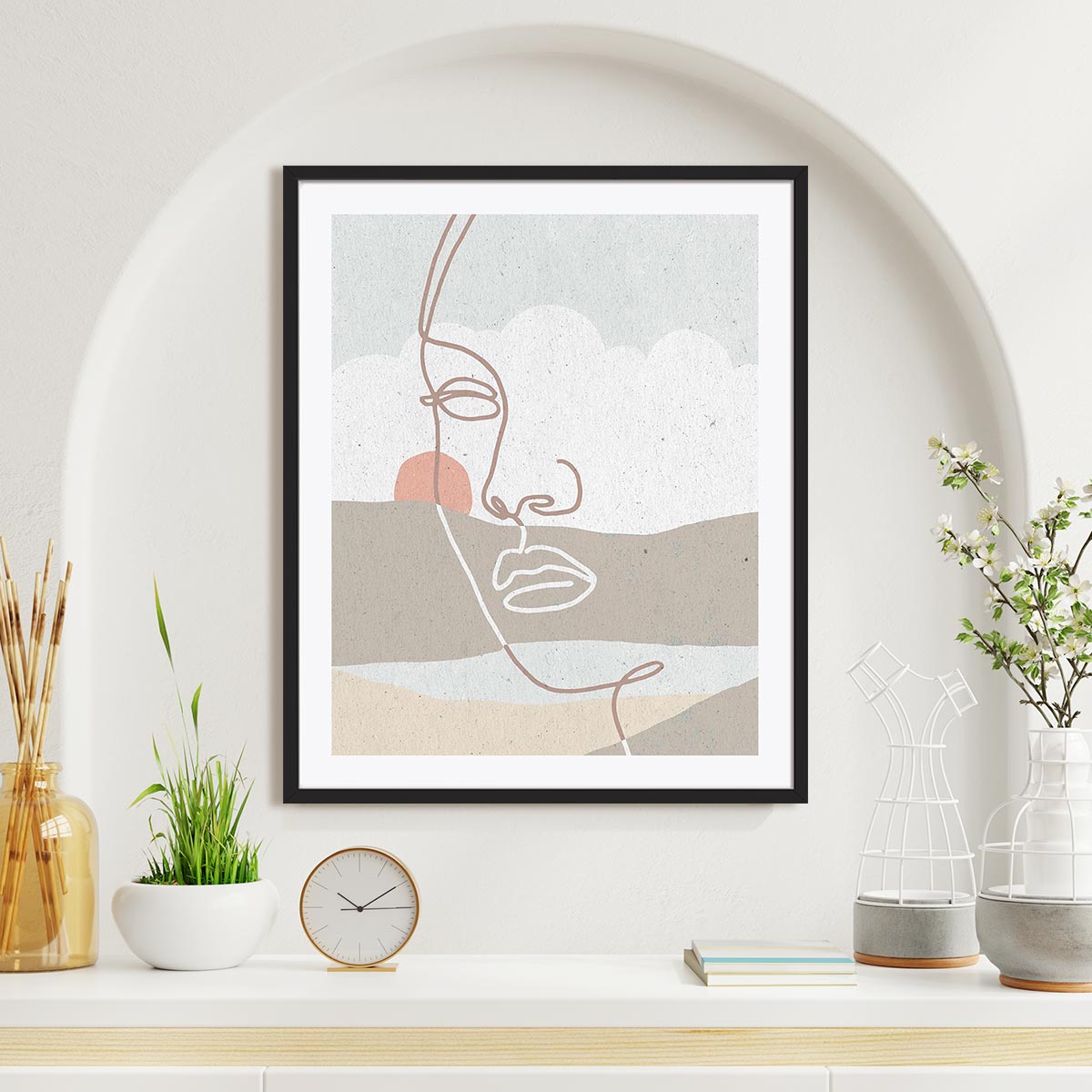 Mykonos II Neutral Wall Art