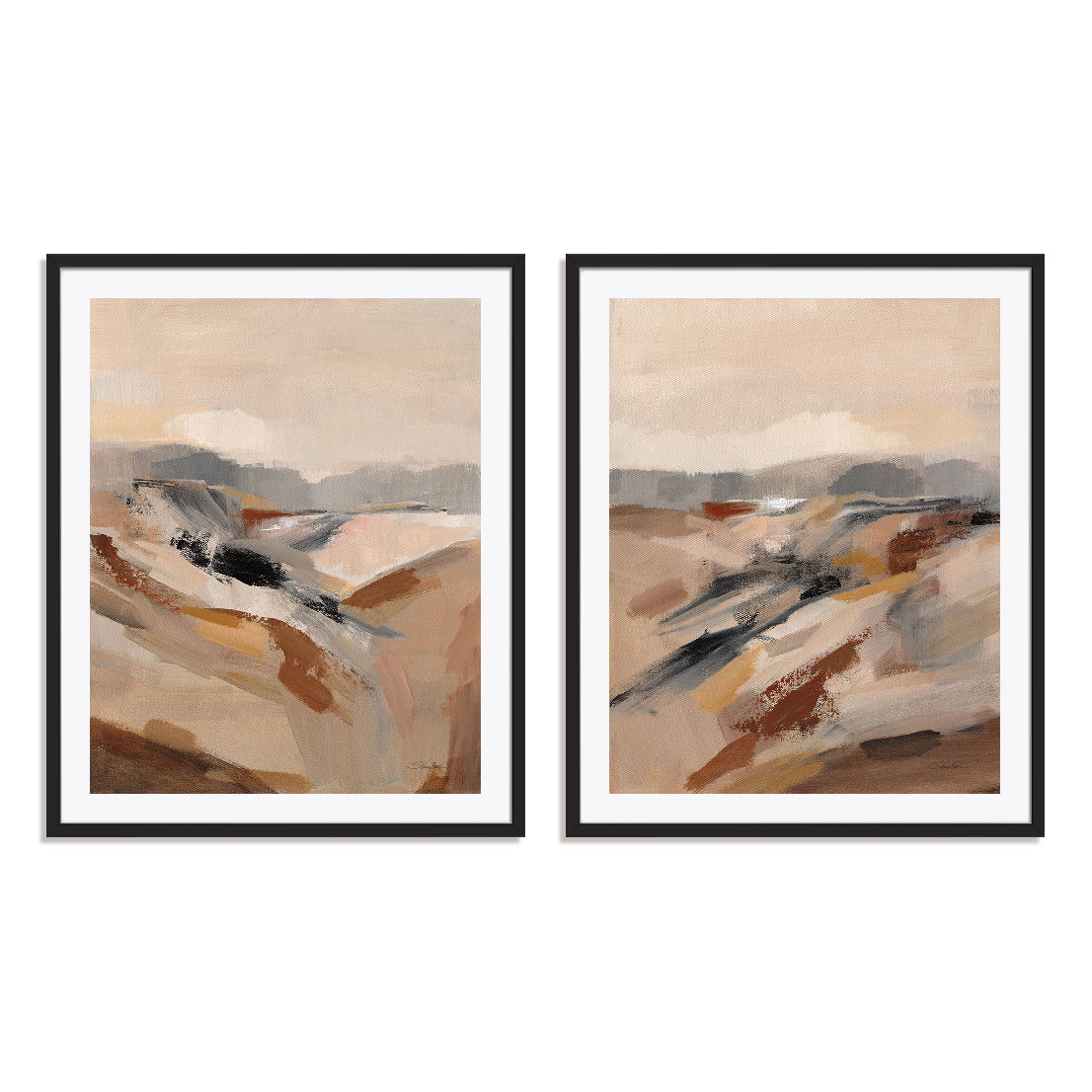 Distant Forest I and II Wall Art