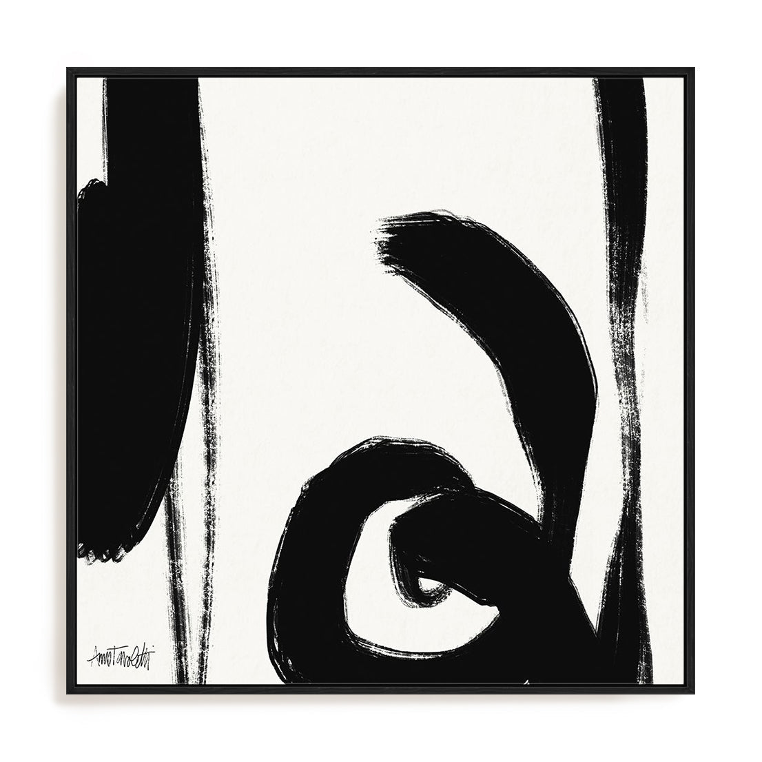 Black and White Abstract IV Wall Art