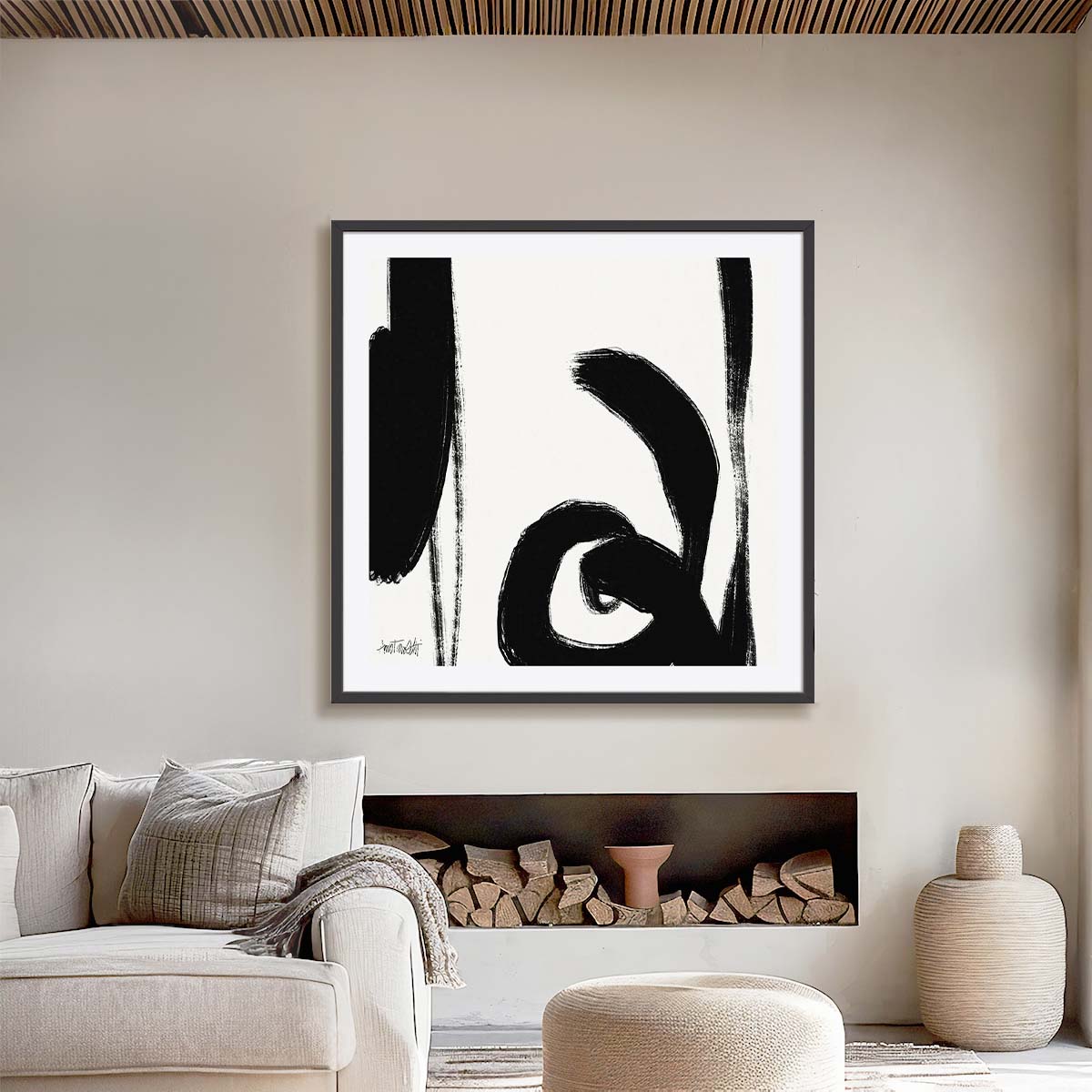 Black and White Abstract IV Wall Art