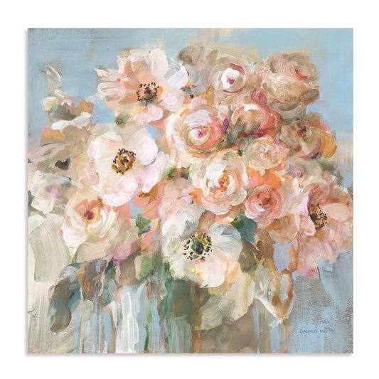 Blushing Bouquet Crop Wall Art