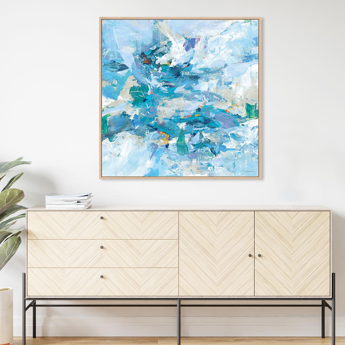 Exuding Summer Blue Wall Art