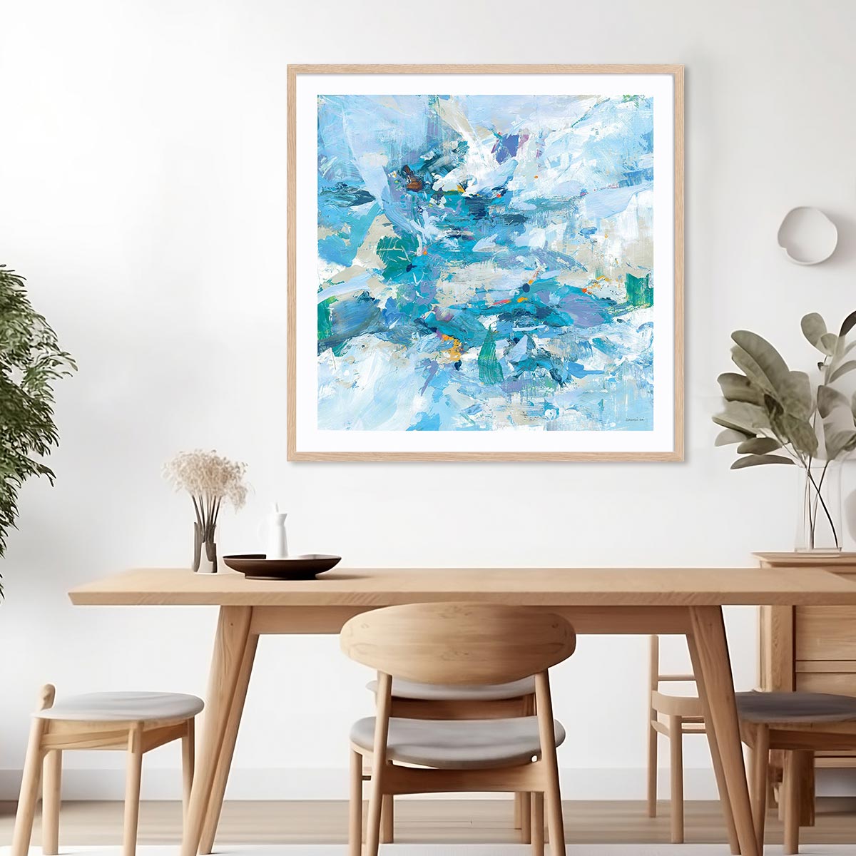 Exuding Summer Blue Wall Art