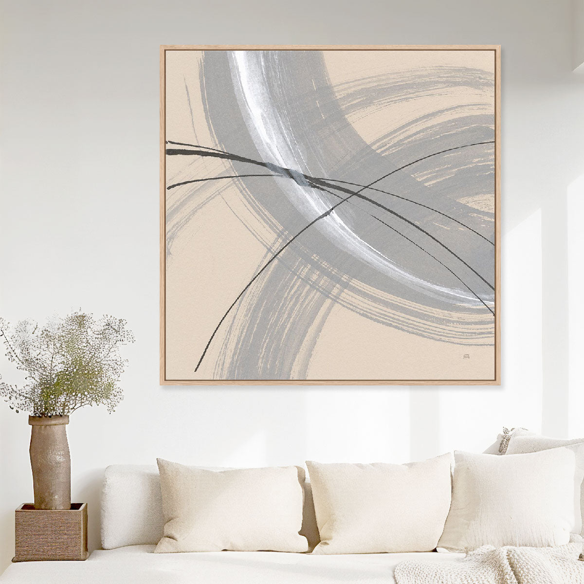 Intersection III Art in Stretched Canvas, Framed Print Under Glass, and Gallery Wrapped Shadow Box Canvas