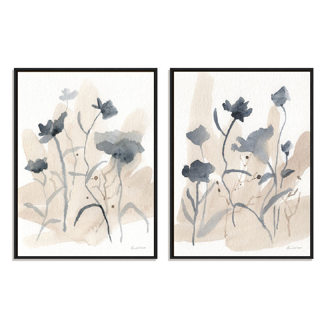 April Mood I and II Wall Art