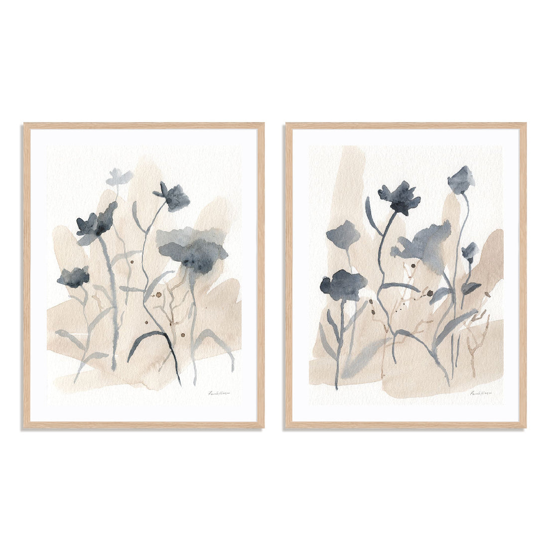 April Mood I and II Wall Art