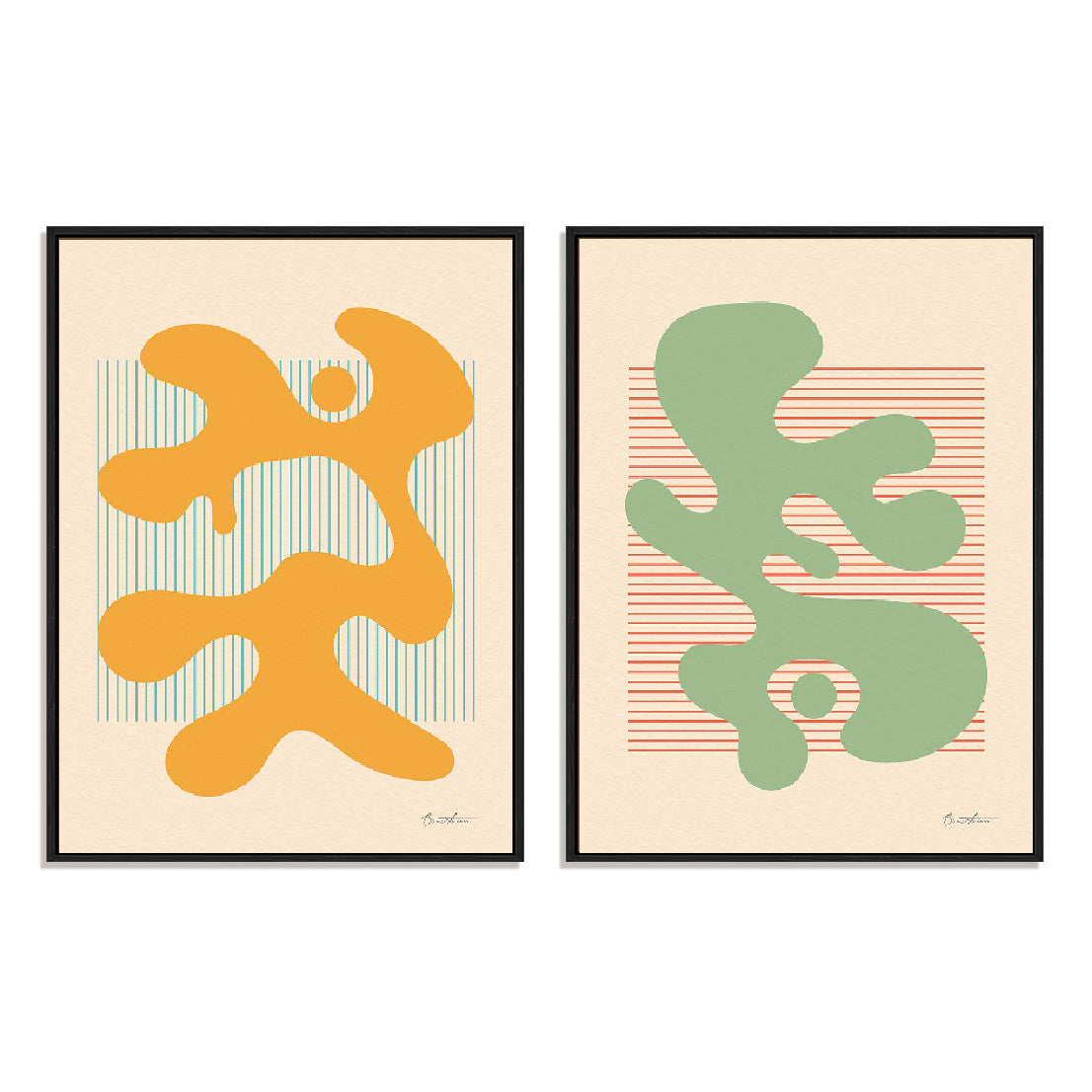 Shape Up III and IV Wall Art