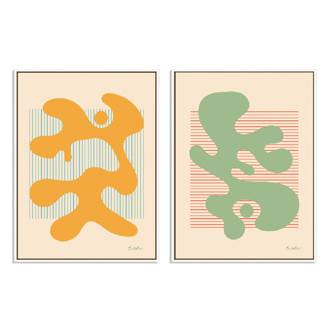 Shape Up III and IV Wall Art