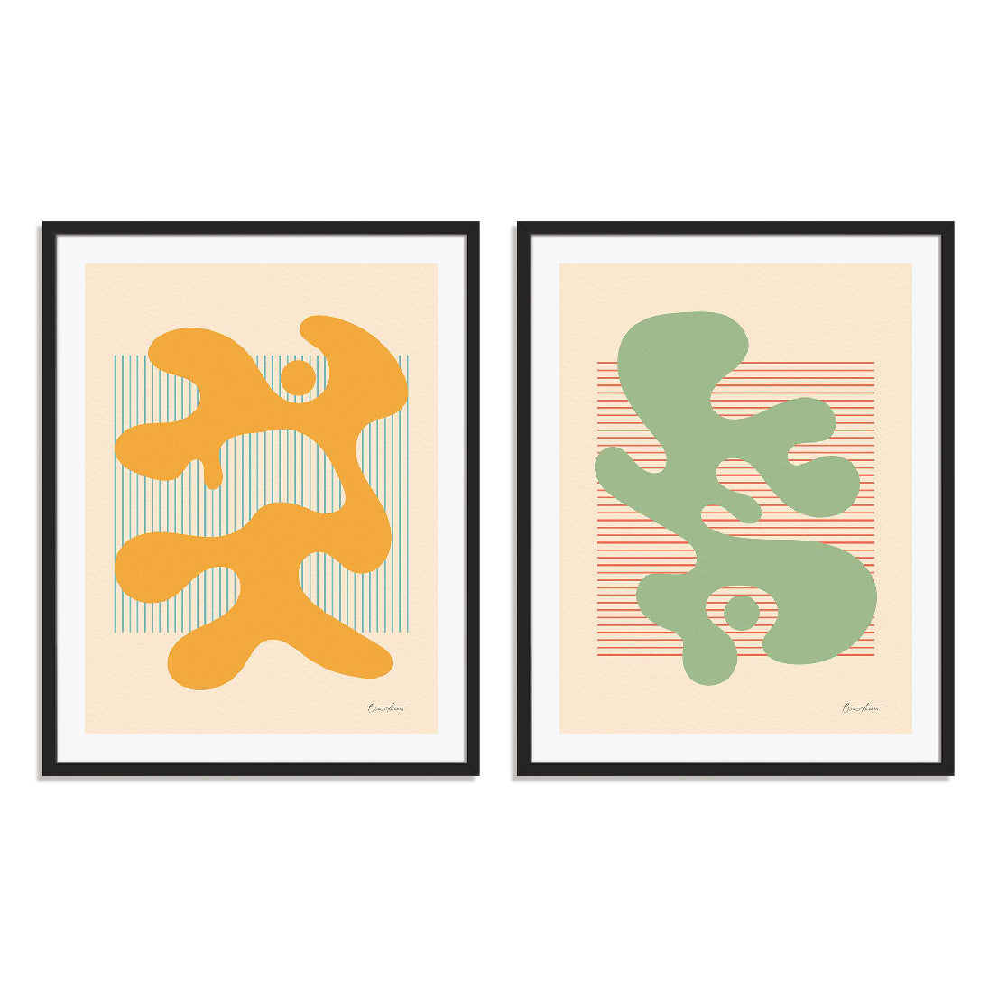 Shape Up III and IV Wall Art